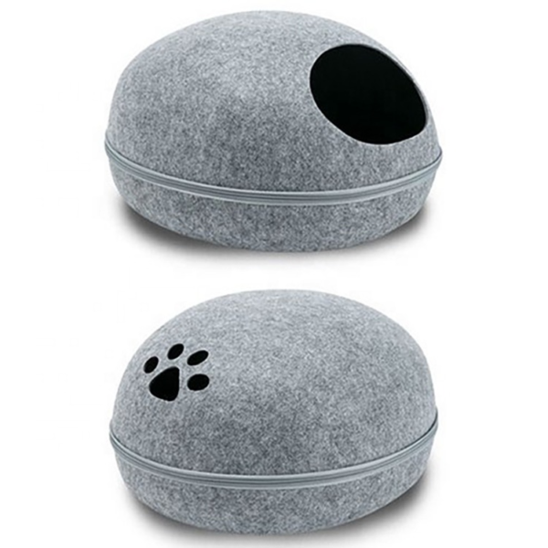 PB007 portable creative mini zipper egg shape cat bed (4)