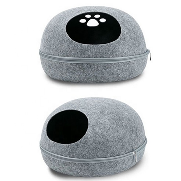 PB007 pat portabil creativ mini fermoar în formă de ou pentru pisici (5)