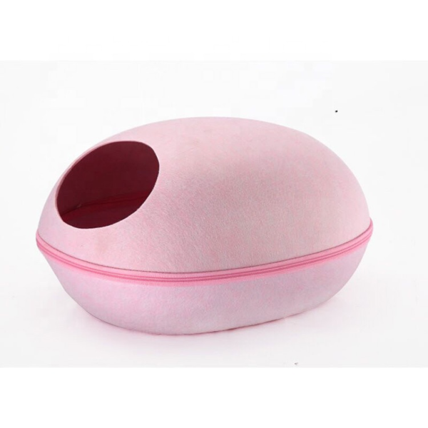 PB007 portable creative mini zipper egg shape cat bed (6)