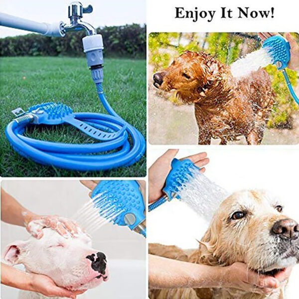 SE-PG-015-4 Pet Dog Shower Sprayer Bath Glove with Shower