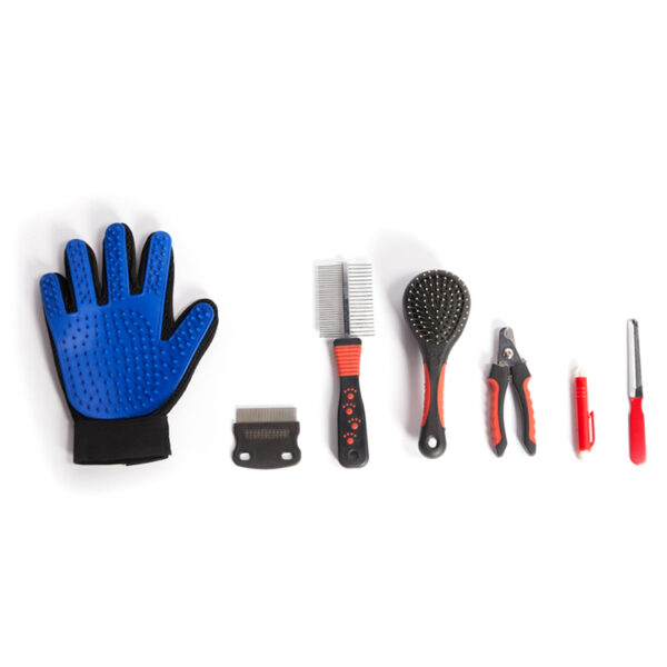 SE-PG-013-3 Dog Brush Glove Kit Pet Grooming Kit Bag