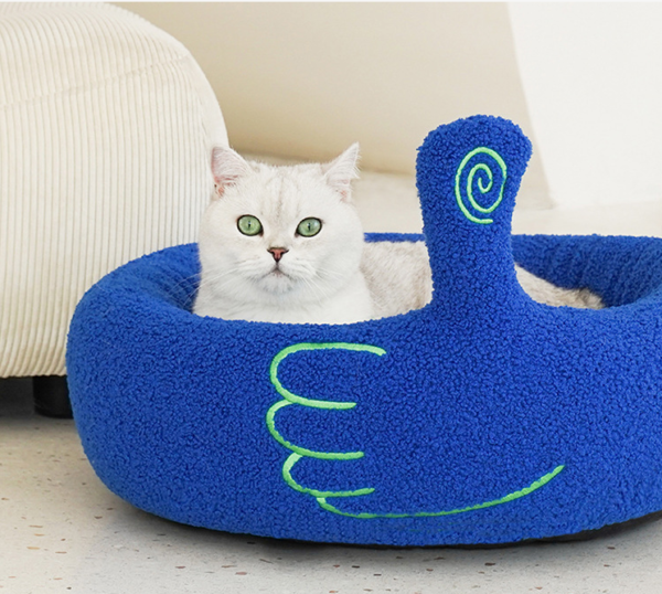 SE PB136 Gesture Shape Winter Warm Cat Bed (4)