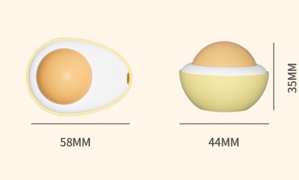 SE PT142 Poached Egg Shape Catnip Toy (4)