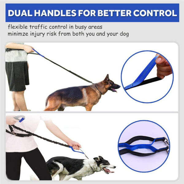 SE-PC006 Hands Free Dog Leash with Waist Belt 4