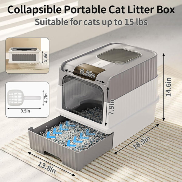 SE-PG134 Cat Litter Box with Lid 2
