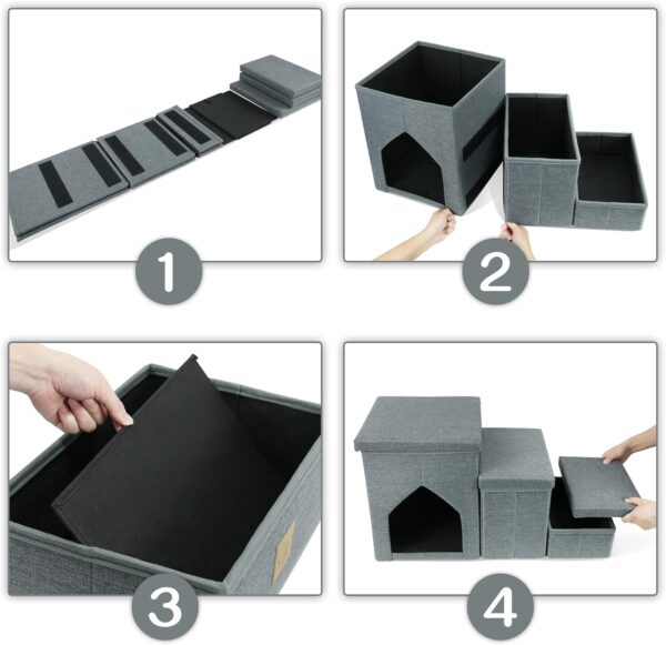 SE PB173 Folding Pet Storage Steps (4)