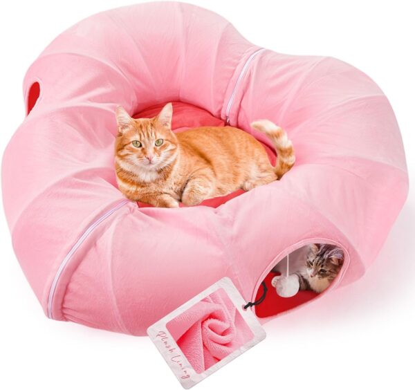 SE PT194 Collapsible Plush Cat Tunnel (1)