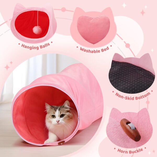 SE PT194 Collapsible Plush Cat Tunnel (2)