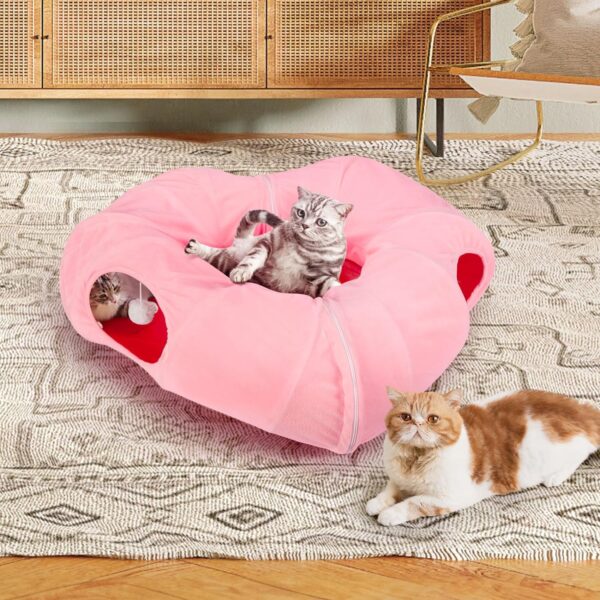 SE PT194 Collapsible Plush Cat Tunnel (3)