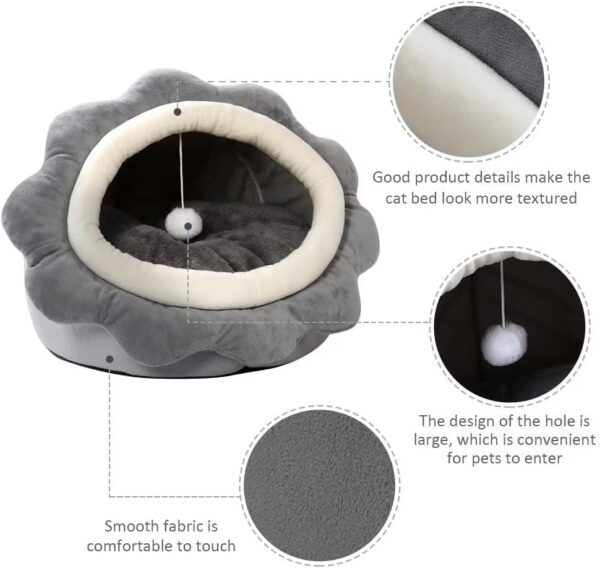 SE PB194 Sunflower Shaped Cat Bed (8)