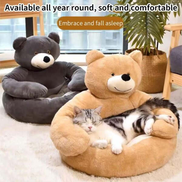 SE PB195 Cute Bear Hug Design Pet Bed (2)
